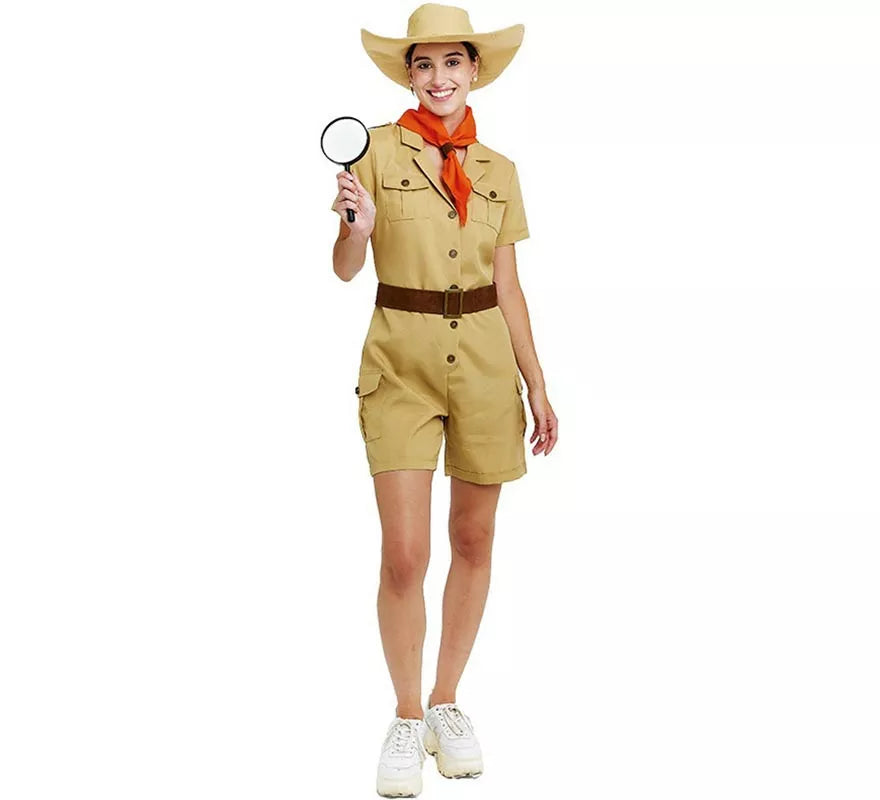 Translation missing: it.Disfraz de Exploradora clásica con cinturón para mujer