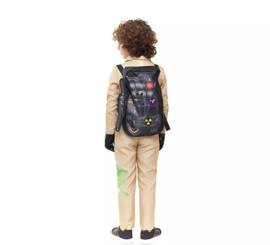 Translation missing: es.Disfraz de Exterminador de Fantasmas beige para niño