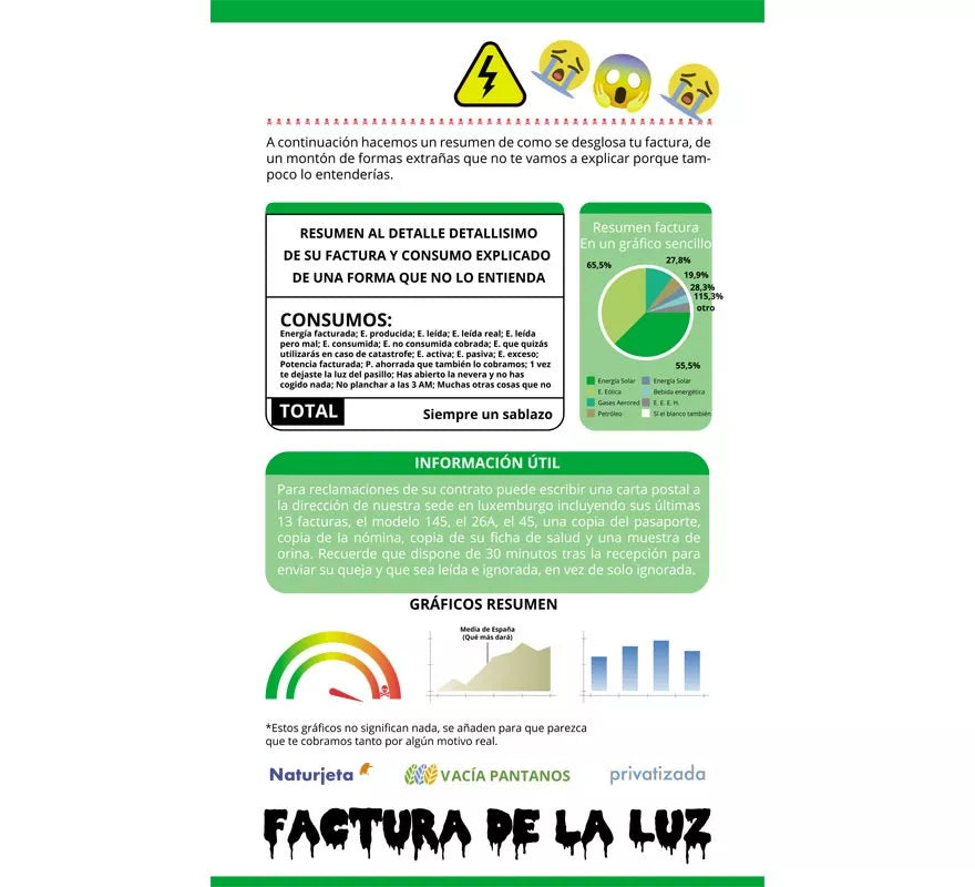Translation missing: es.Disfraz de Factura de la Luz para adultos