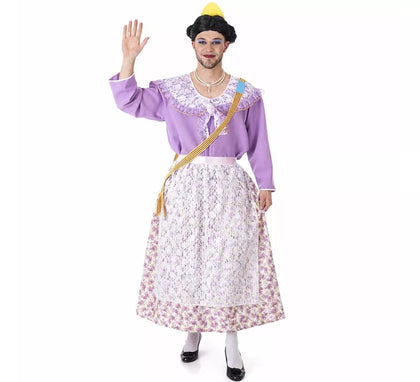 Disfraz de Fallera Lila para adulto