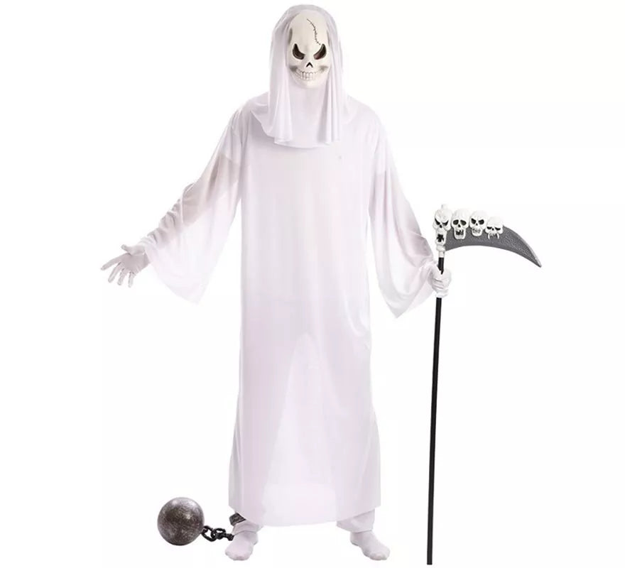 Translation missing: it.Disfraz de Fantasma blanco con Máscara para hombre