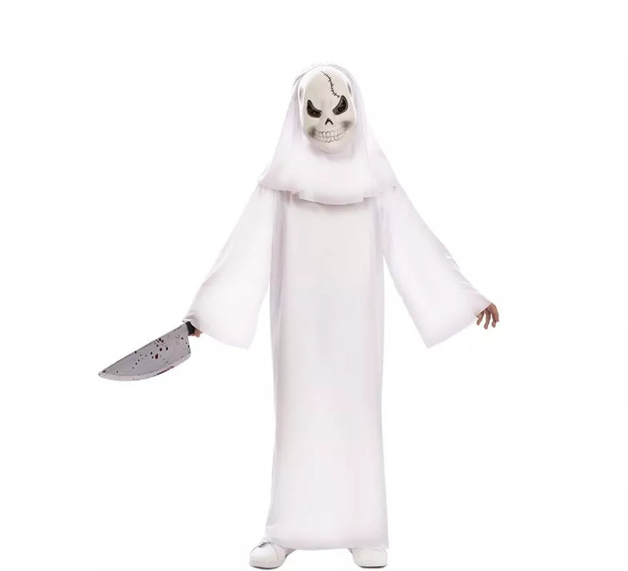 Translation missing: it.Disfraz de Fantasma blanco con Máscara para niño