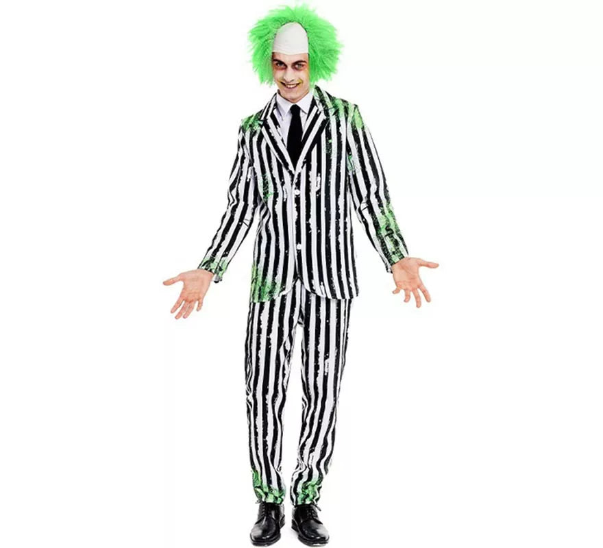 Translation missing: it.Disfraz de Fantasma de Traje a rayas para hombre