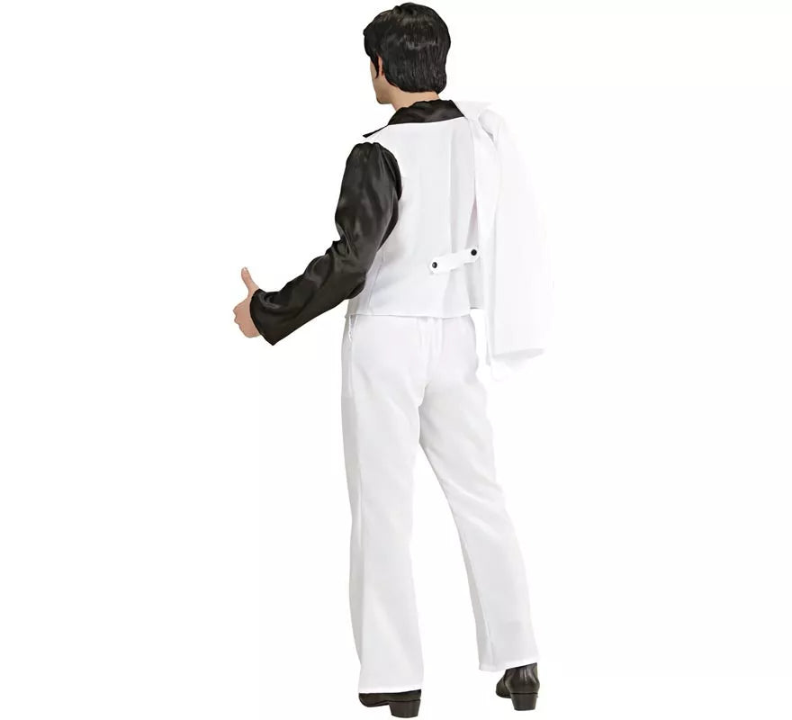 Translation missing: it.Disfraz de Fiebre Disco en traje blanco para hombre