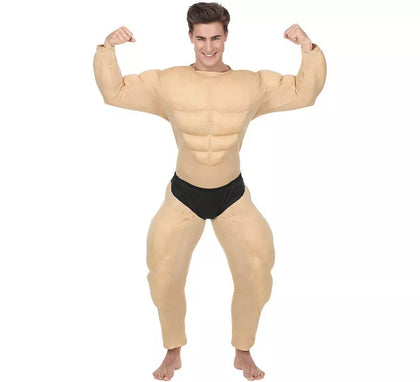 Disfraz de Fisicoculturista musculoso con calzón para hombre