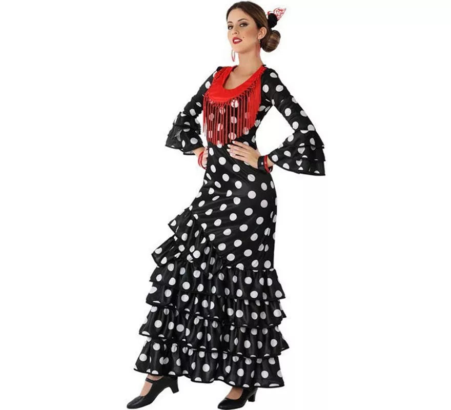 Translation missing: it.Disfraz de Flamenca Negro para mujer
