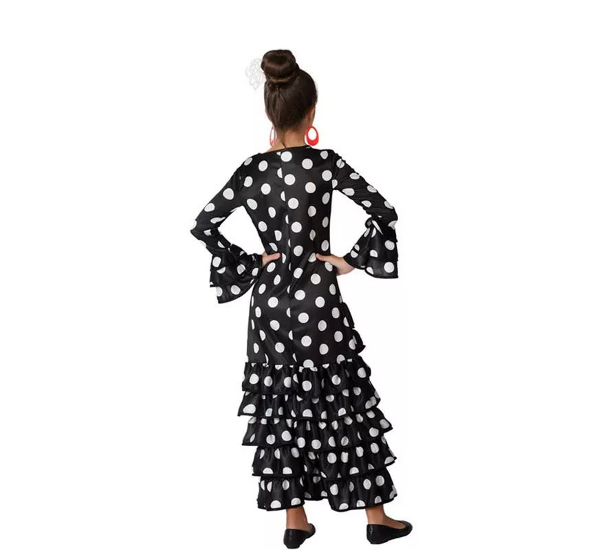Translation missing: es.Disfraz de Flamenca Negro para niña