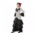 Disfraz de Flamenca o Sevillana blanco y negro para mujer