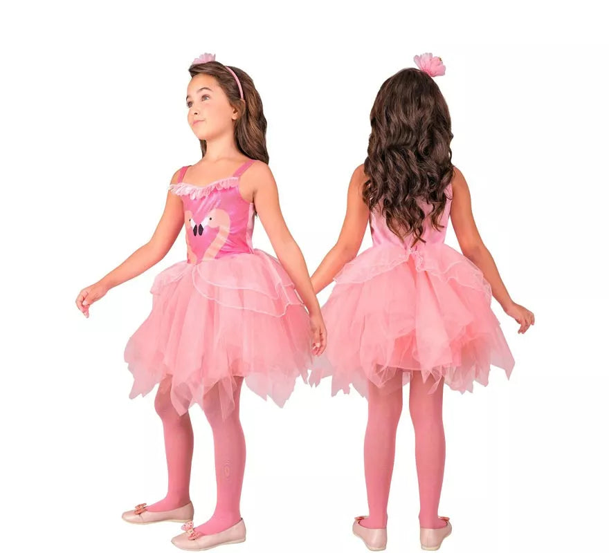 Translation missing: es.Disfraz de Flamencos rosa para niña