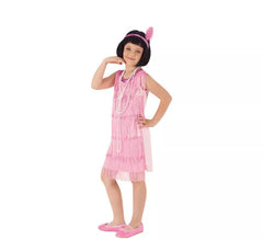 Costume rosa da charleston per bambina
