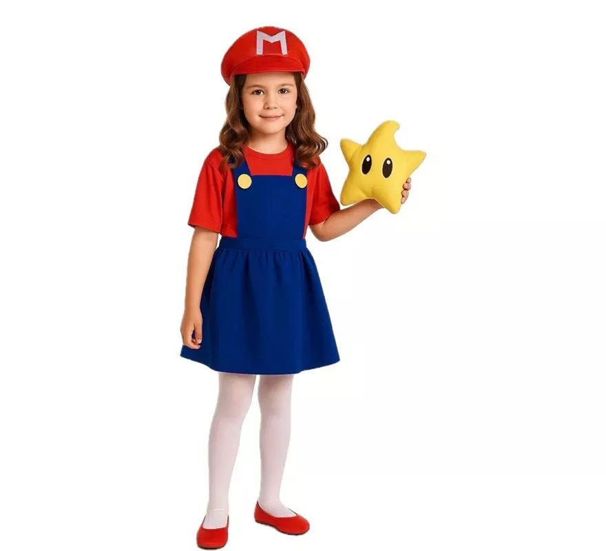 Translation missing: it.Disfraz de Fontanera de Videojuego para niña