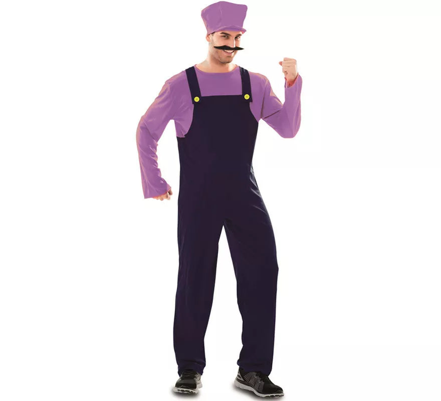 Translation missing: it.Disfraz de Fontanero Morado para hombre