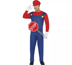 Costume da contadino o idraulico 2 in 1 per uomo