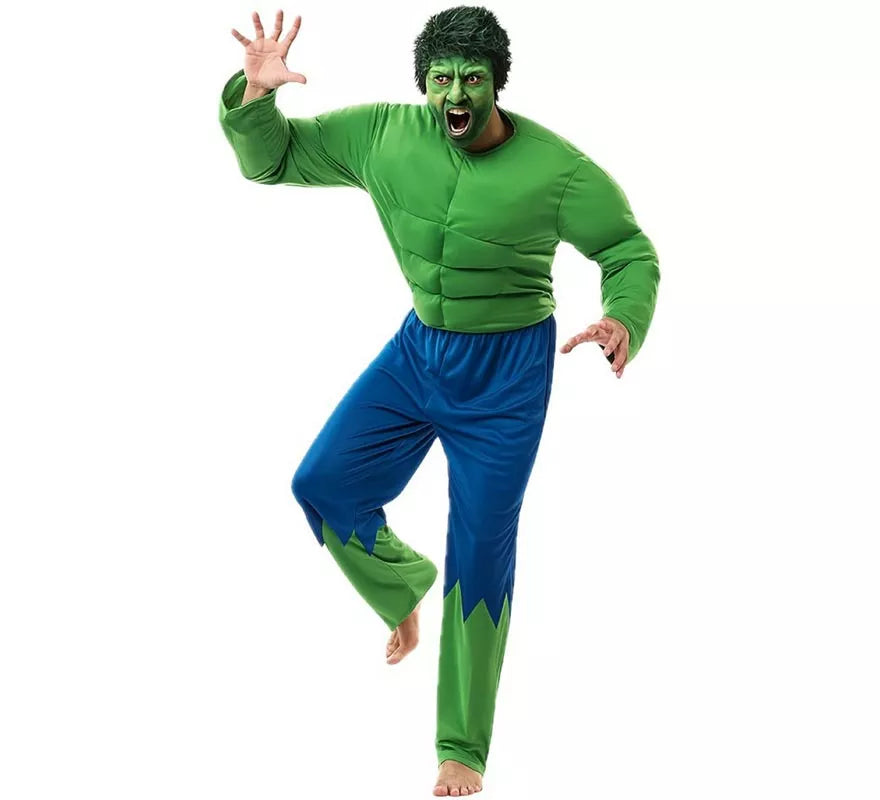 Translation missing: it.Disfraz de Forzudo Verde para hombre