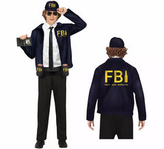 Costume da ispettore della birra fresca da uomo dell'FBI