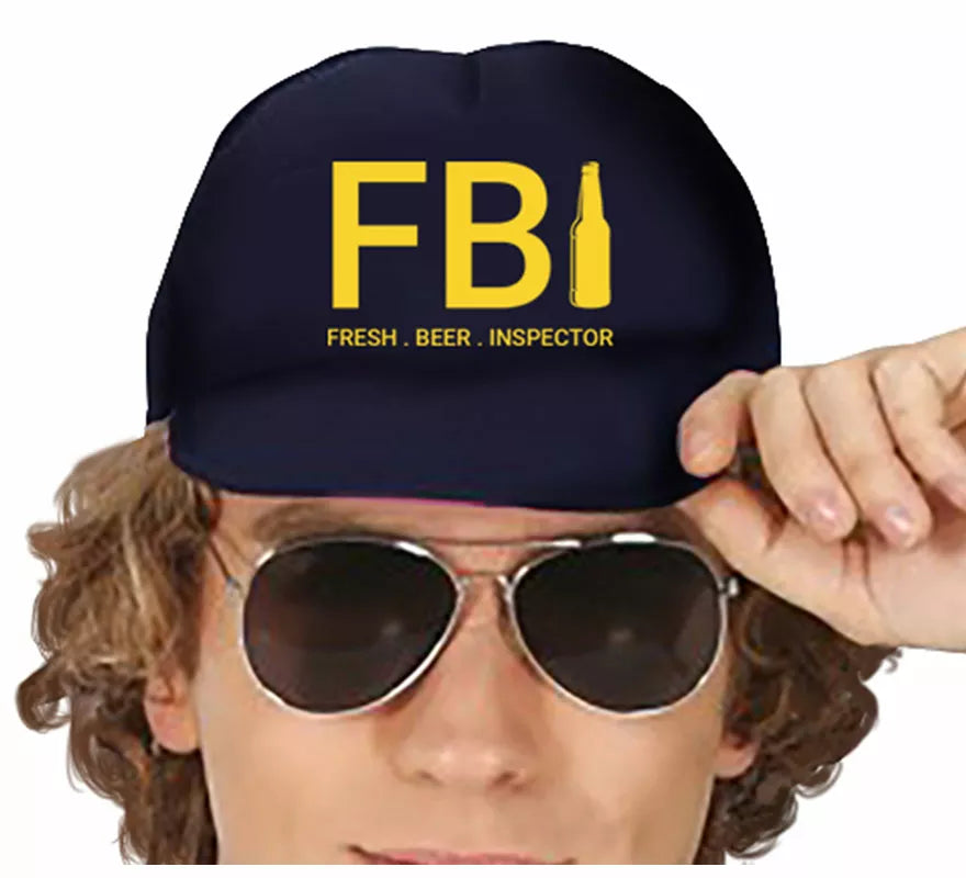 Disfraz de Fresh Beer Inspector FBI para hombre