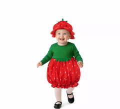 Costume da fragola felice per bambino
