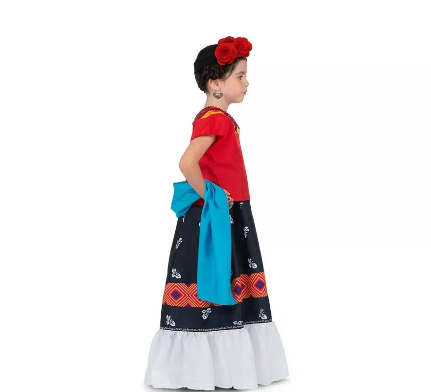 Translation missing: es.Disfraz de Frida Kahlo Clásica con tocado para bebé y niña