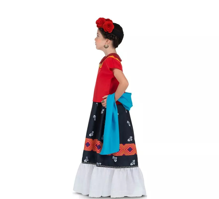 Translation missing: es.Disfraz de Frida Kahlo Clásica con tocado para bebé y niña