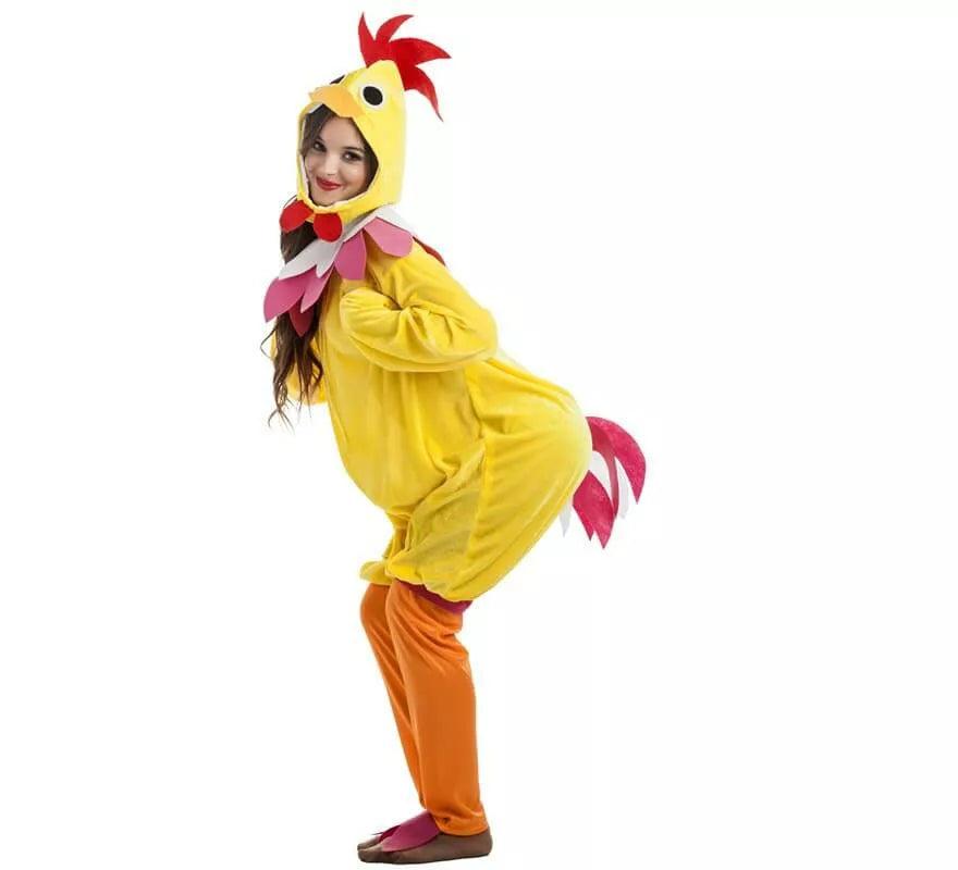 Translation missing: it.Disfraz de Gallina amarillo para mujer