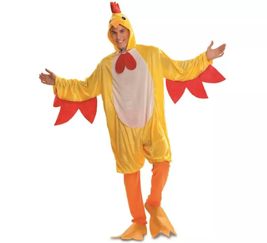 Translation missing: it.Disfraz de Gallo Amarillo para Hombre