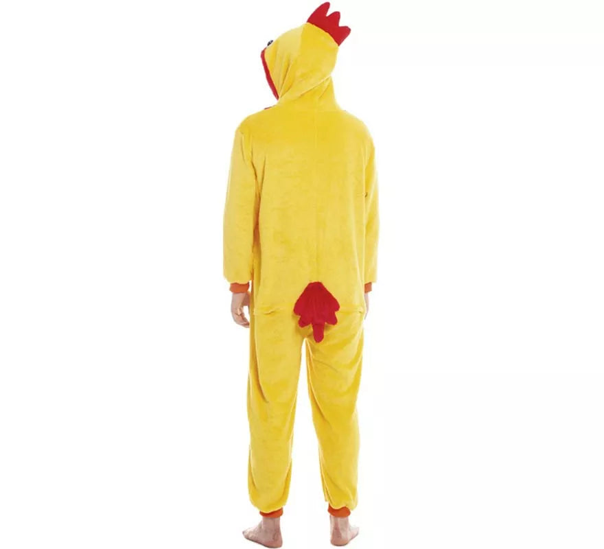 Translation missing: it.Disfraz de Gallo Amarillo y Rojo para adultos