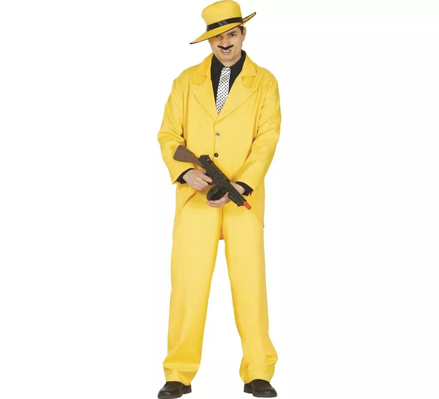 Translation missing: it.Disfraz de Gánster amarillo para hombre