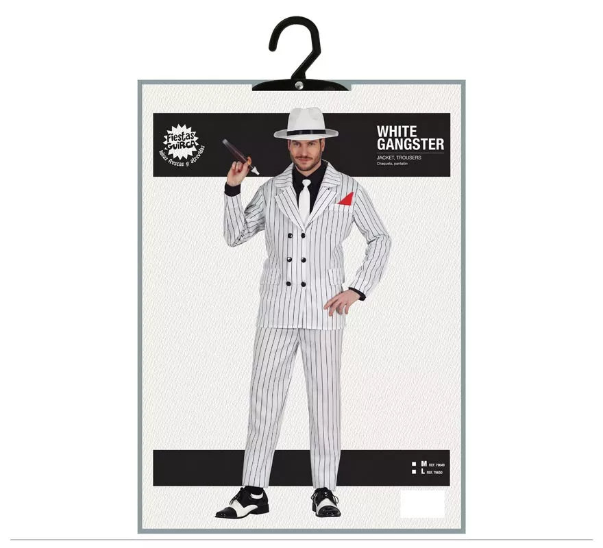Translation missing: es.Disfraz de Gánster Millonario Blanco para hombre