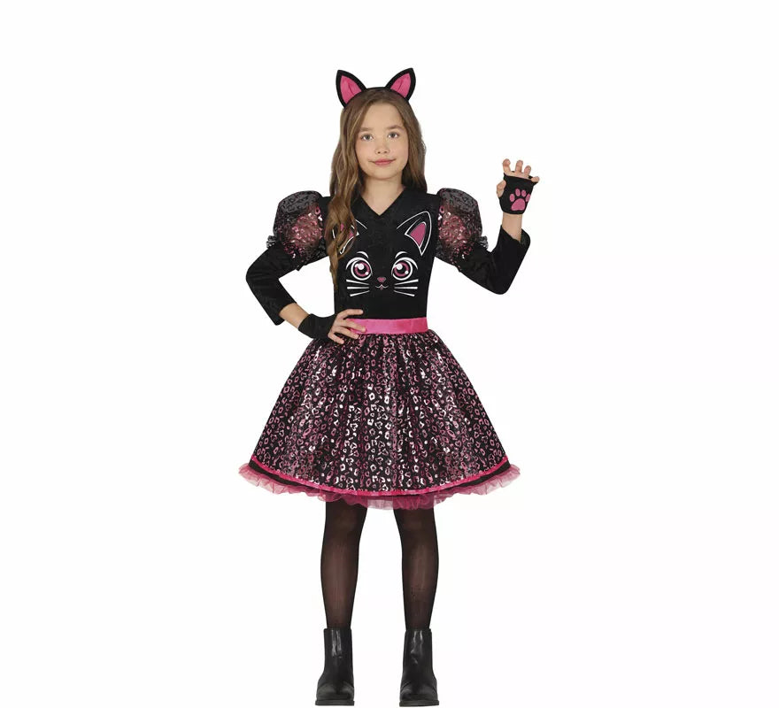 Translation missing: es.Disfraz de Gatita presumida negra para niña