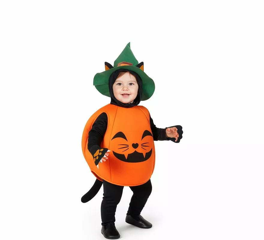 Translation missing: it.Disfraz de Gatito Calabaza para bebé