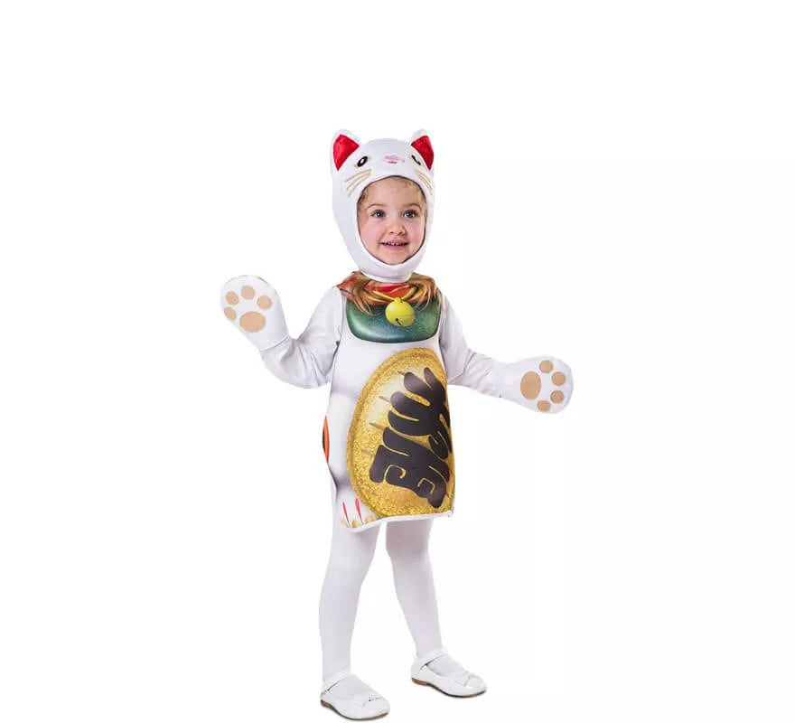 Disfraz de Gatito De La Suerte para niños y bebé