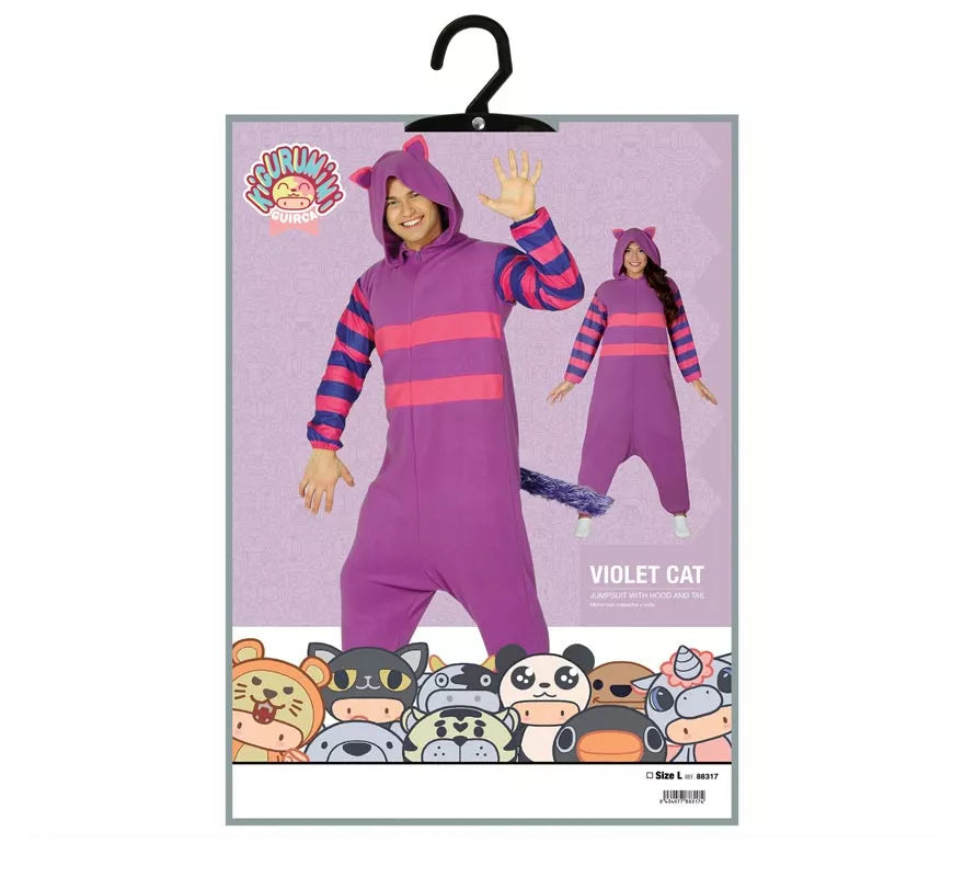 Translation missing: it.Disfraz de Gato Cheshire para adulto