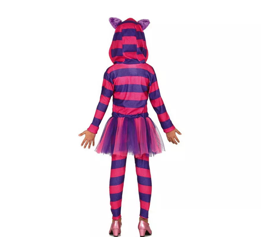 Translation missing: it.Disfraz de Gato Cheshire para niña