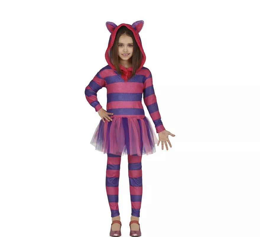 Translation missing: it.Disfraz de Gato Cheshire para niña