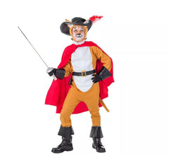 Costume da gatto con gli stivali per bambino