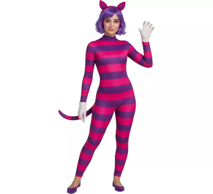 Translation missing: it.Disfraz de Gato de Cheshire para mujer