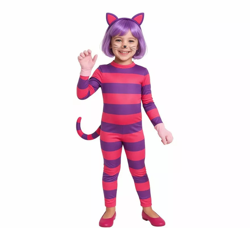Translation missing: it.Disfraz de Gato de Cheshire para niña