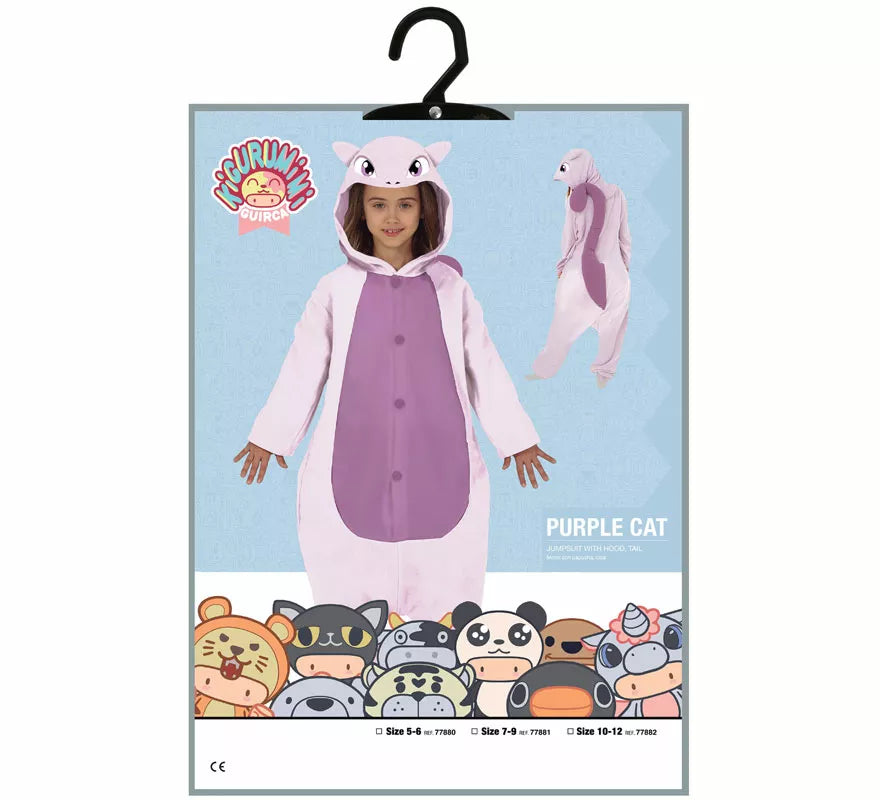 Translation missing: es.Disfraz de Gato Morado para niños