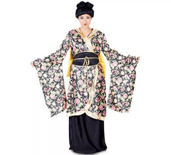 Costume geisha con fiori per donna