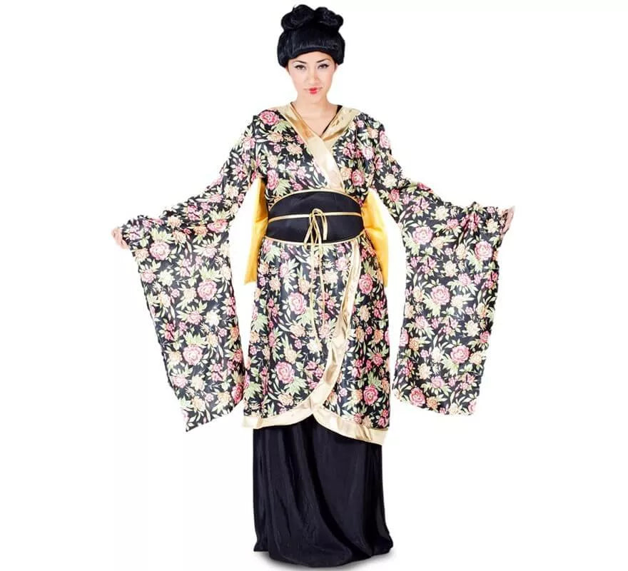 Translation missing: it.Disfraz de Geisha con flores para mujer