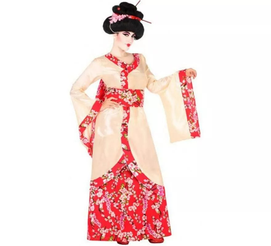 Translation missing: es.Disfraz de Geisha con Flores para mujer