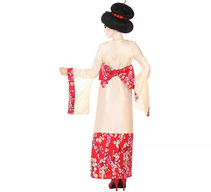 Translation missing: it.Disfraz de Geisha con Flores para mujer
