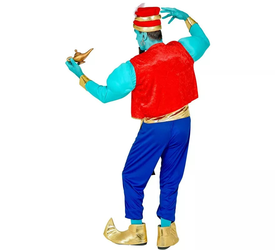 Translation missing: it.Disfraz de Genio Mágico azul para hombre