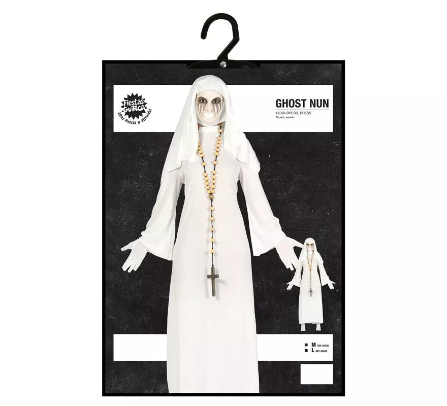 Translation missing: es.Disfraz de Ghost Monja blanca para mujer en Halloween