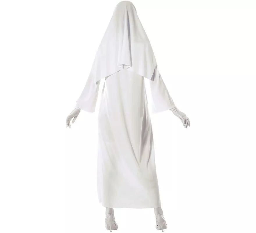 Translation missing: es.Disfraz de Ghost Monja blanca para mujer en Halloween