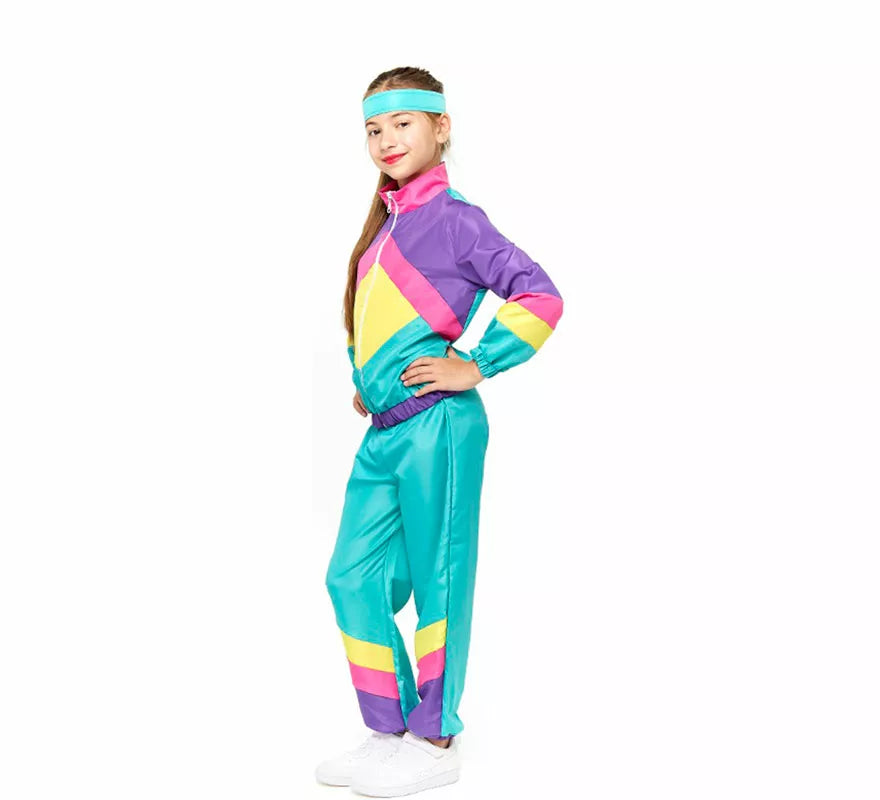 Translation missing: it.Disfraz de Gimnasta Chándal Retro para niño