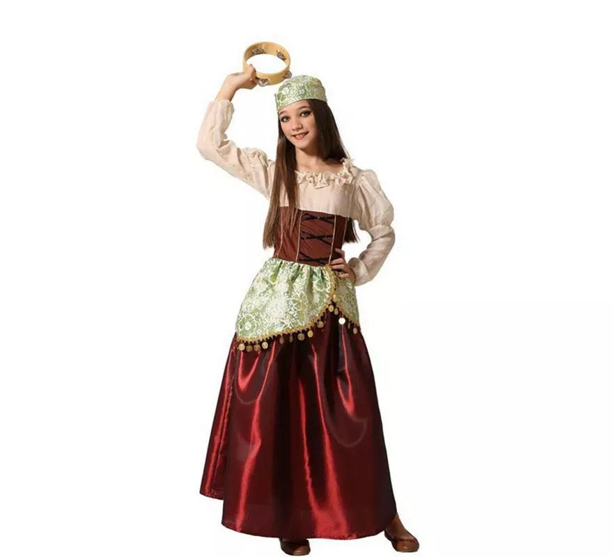 Translation missing: es.Disfraz de Gitana con Pañuelo para niña