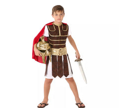 Costume da gladiatore con mantello per bambino