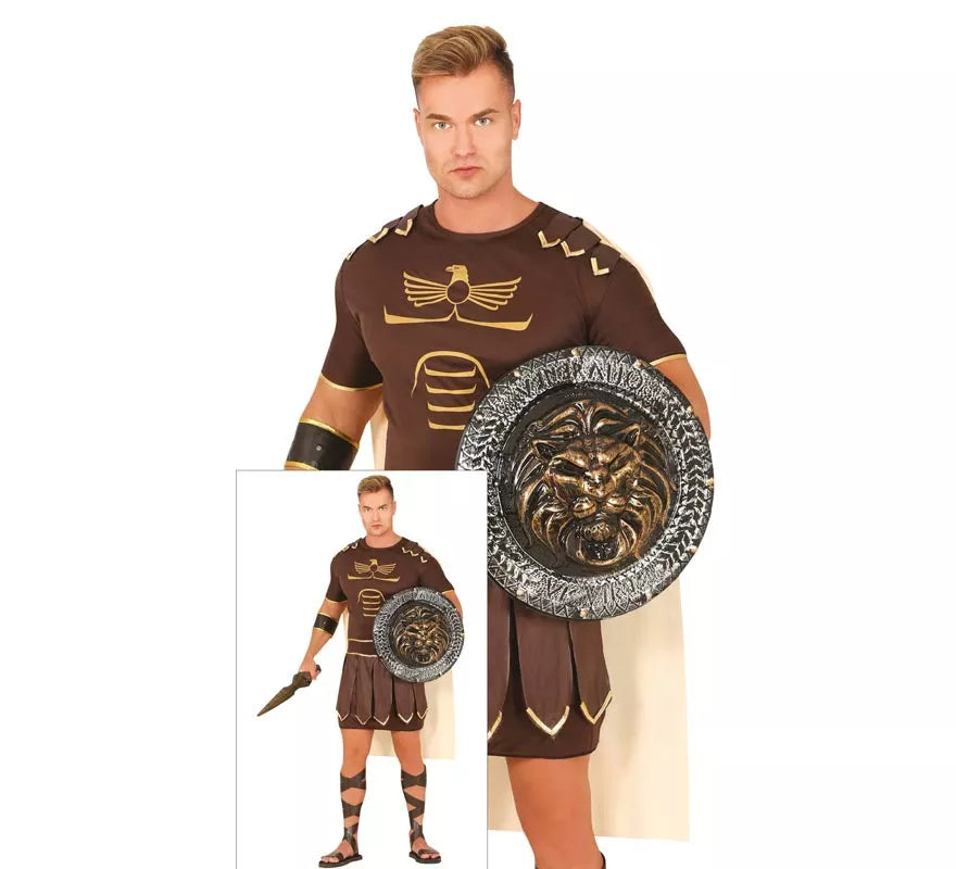 Translation missing: it.Disfraz de Gladius marrón para hombre