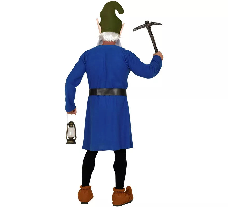 Translation missing: es.Disfraz de Gnomo Azul Trabajador para hombre